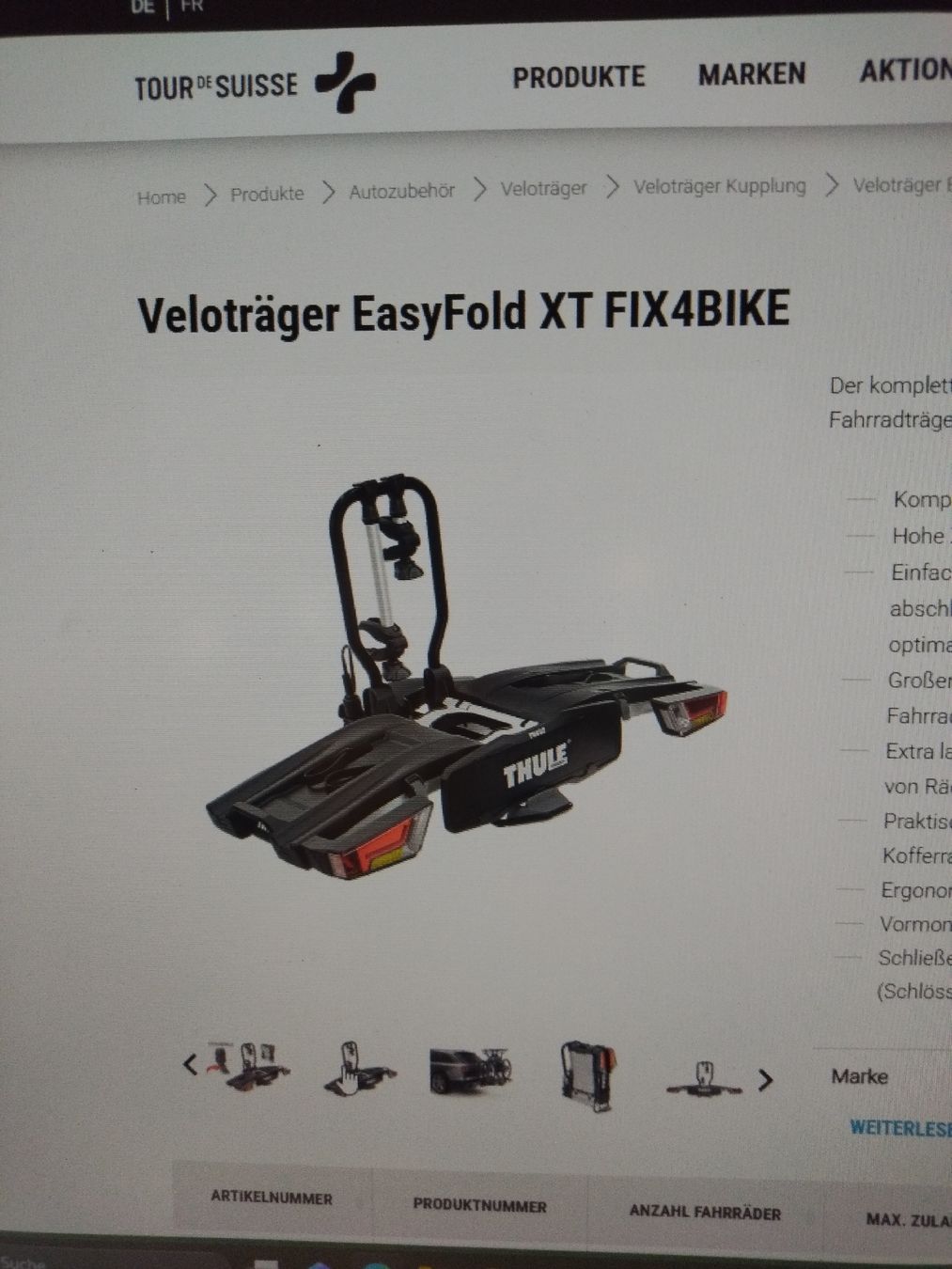Valigie: Thule Heckträger 2 e-Bike – Nuovo e nell'imballaggio originale da Niederscherli venduto da VeneraR 1