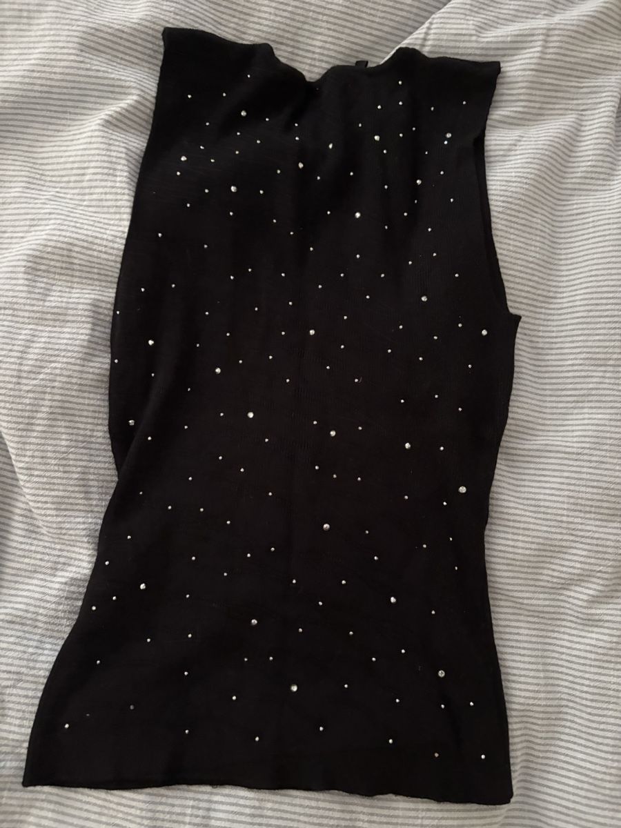 H&M Tops: Top schwarz Strass – Neu (gemäss Beschreibung) aus Luzern von ale_v5qn 2