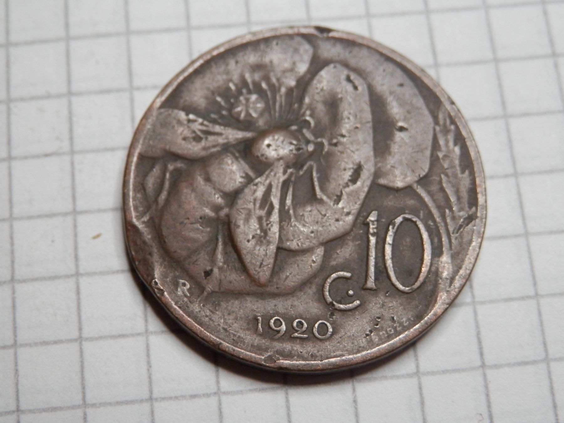 Toutes les monnaies: Italien 10 Centesimi, 1920 – D'occasion à Weiach par weiach81