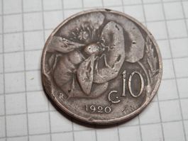 Italien 10 Centesimi, 1920