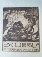EX LiBRiS Der Teufel verbrennt Bücher signiert F. GiLSi