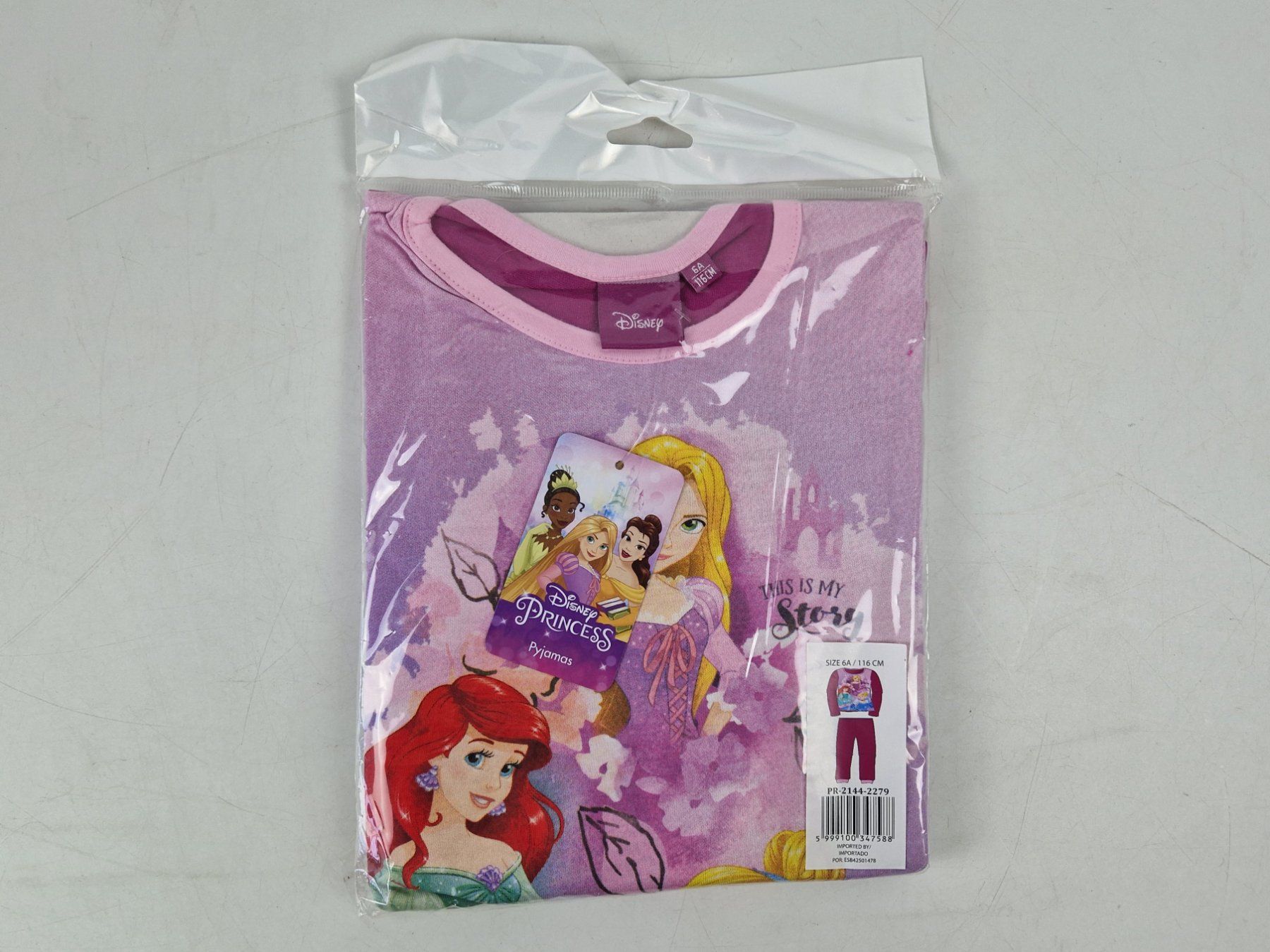 Disney Pigiama & Simili: DISNEY PRINCESS Mädchen Pyjama pink, 6 J. – Nuovo (secondo la descrizione) da Muhen venduto da Restwert_Muhen
