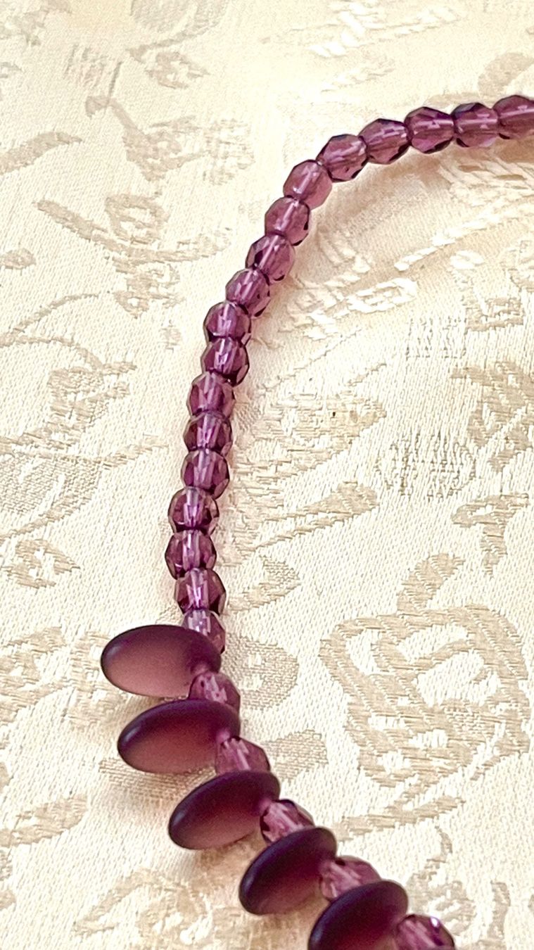 Amor Ketten: Halskette Perlen Amethyst 0,5x42cm Kette – Neu (gemäss Beschreibung) aus Kölliken von Prscoo 7