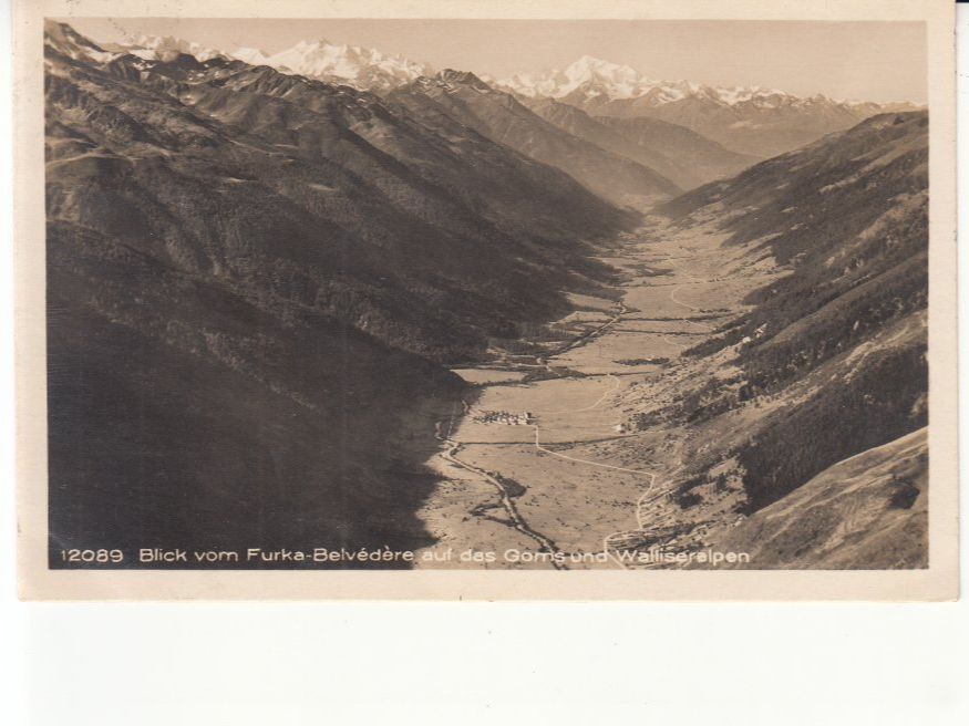 Cartoline postali: Furka Goms 1927 – Usato da Bürglen TG venduto da StampGraf