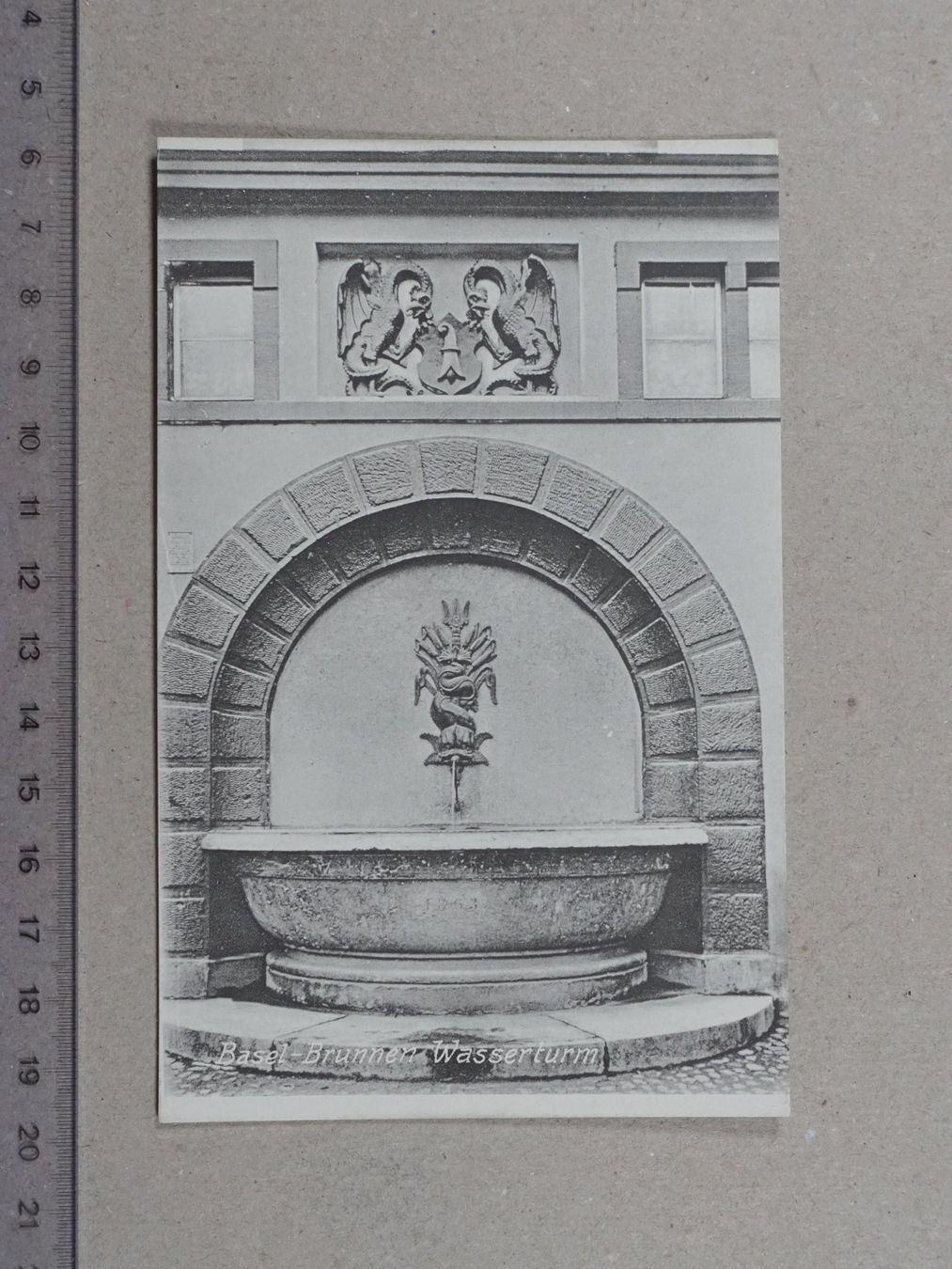 Cartoline postali: Basel - Brunnen Wasserturm – Usato da Lenzburg venduto da fh1