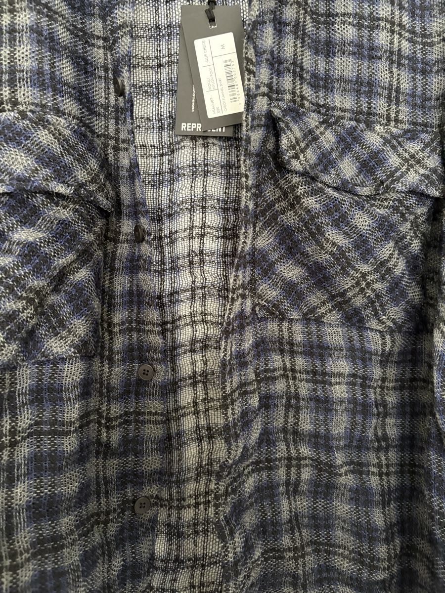 Represent Hemden: Represent Check Flannel Shirt - Blue Check M – Neu und originalverpackt aus Jona von nic_s5k7 1