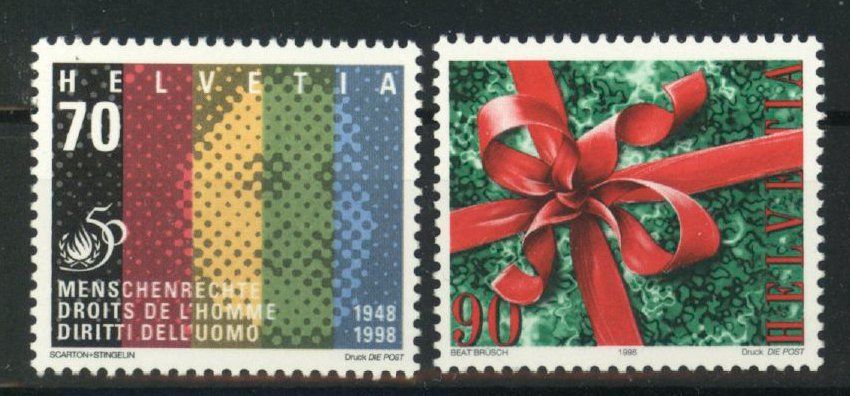 Tutti i francobolli: 1998, Sonderpostmarken  ** (2) – Usato da Willisau venduto da Vollstempel