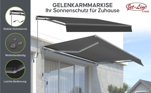 Tende da sole: Markise Sunset anthrazit 295x200 cm – Nuovo e nell'imballaggio originale da Herbertingen venduto da jet-line-e-trade 2