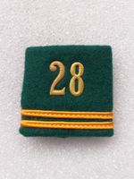 Schulterpatte Oberleutnant Bataillon 28