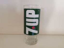 Grand verre sur pied vintage 7 Up