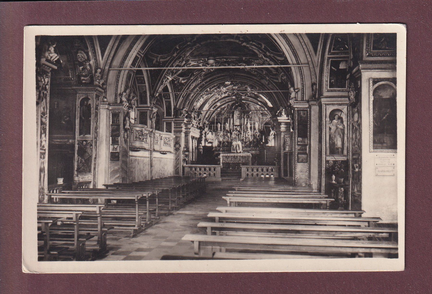 Cartoline postali: LOCARNO - Madonna del Sasso - Interno – Usato da Pully venduto da nicecards