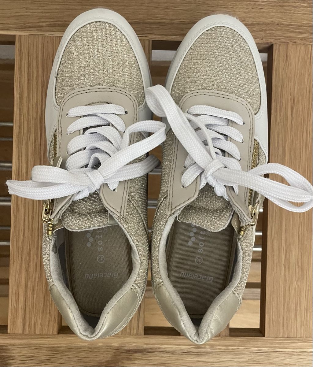 Graceland Damenschuhe: Graceland Sneaker Gold Glitzer Schuhe – Neu (gemäss Beschreibung) aus Eschenbach SG von Patri84 4