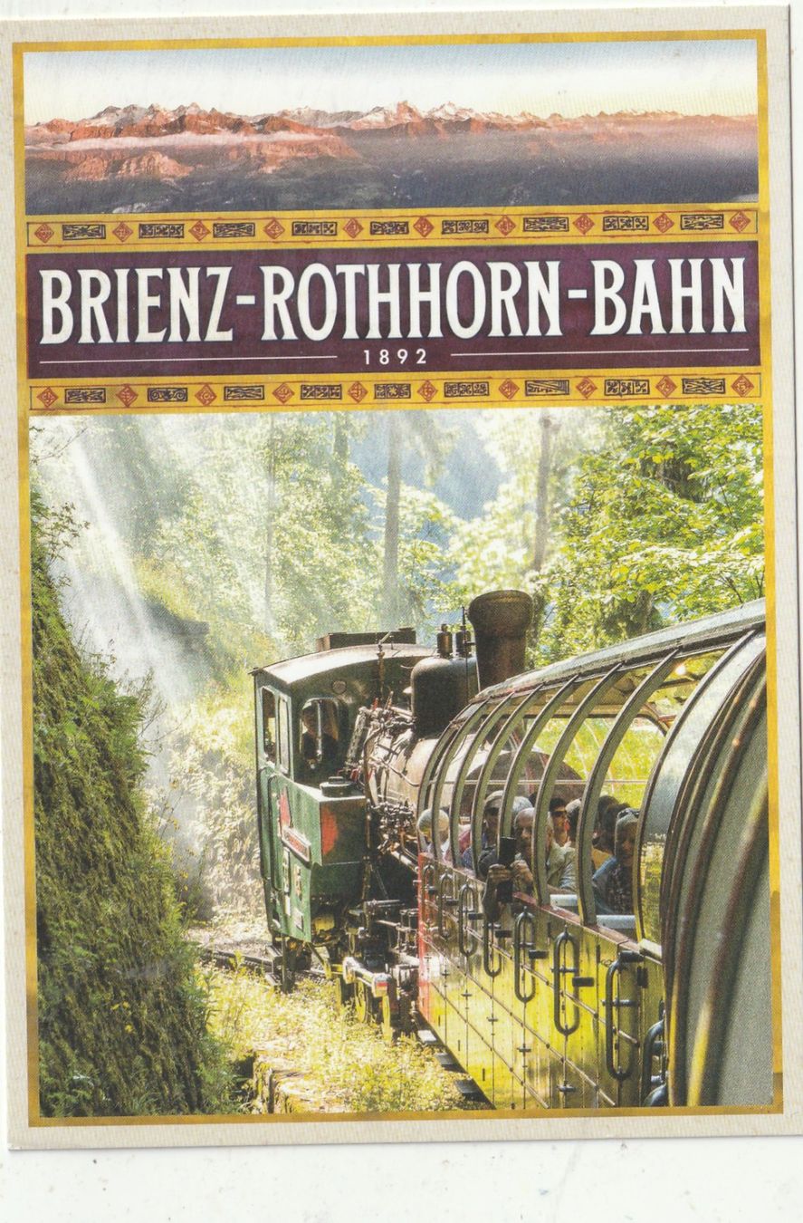 Cartoline postali: Brienzer Rothornbahn  Werbekarte – Usato da Lumbrein venduto da made02