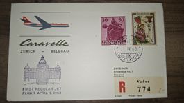 Swissair Zürich - Belgrad 01.04.1963