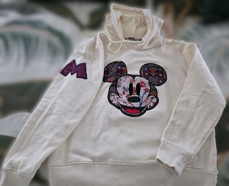 Cooler Hoodie Desigual Disney Mickey Mouse Pullover Kapuze