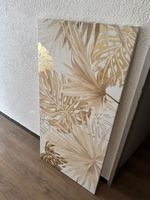 Leinwandbild 120x60 Beige/Gold Bild tropisch Tropical