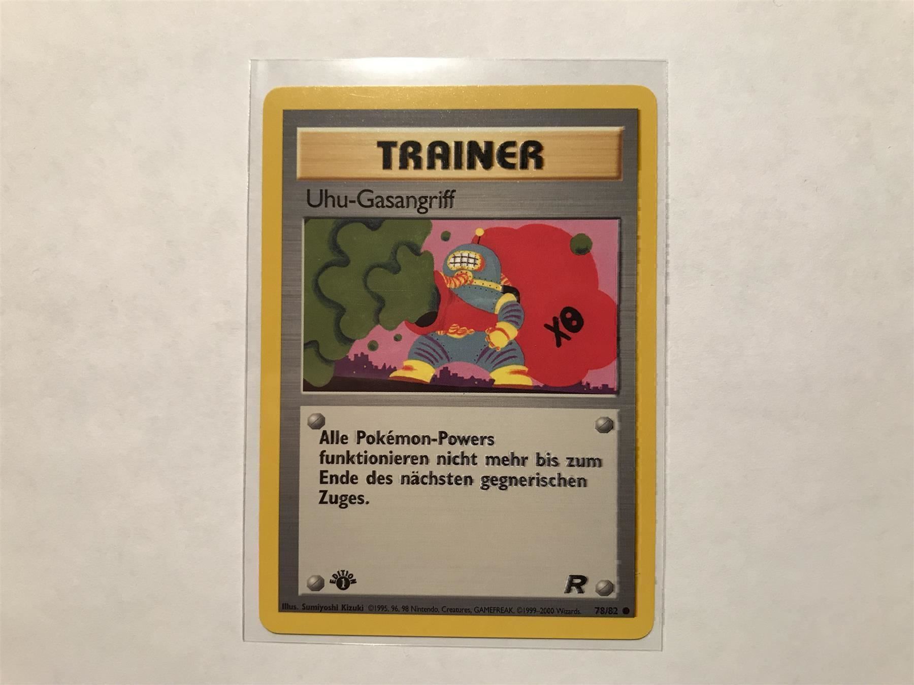 Pokémon Cartes à collectionner: Uhu-Gasangriff 1. Edition TR – D'occasion à Hagendorn par Pokecollectorch
