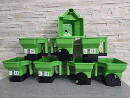 8 x Hand Saatstreuer 3 L Handstreuer Saatgut Düngerstreuer