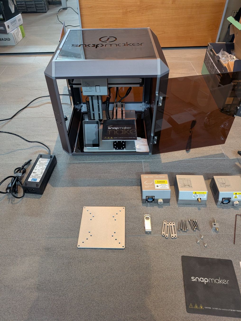 Snapmaker 3-in-1 / 3Drucker, CNC und Laser (1600mW) und Case (Gebraucht ...