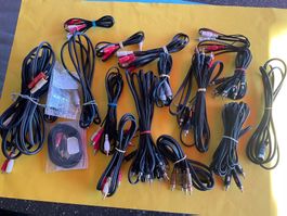 Viele Verbindungs Kabel zu ReVox, Akai,Teac,Uher usw