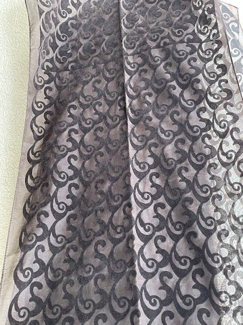 Foulards, Tücher & Schals: Samt-Organza Schal Braun – Gebraucht aus La Conversion von angel-gini 3