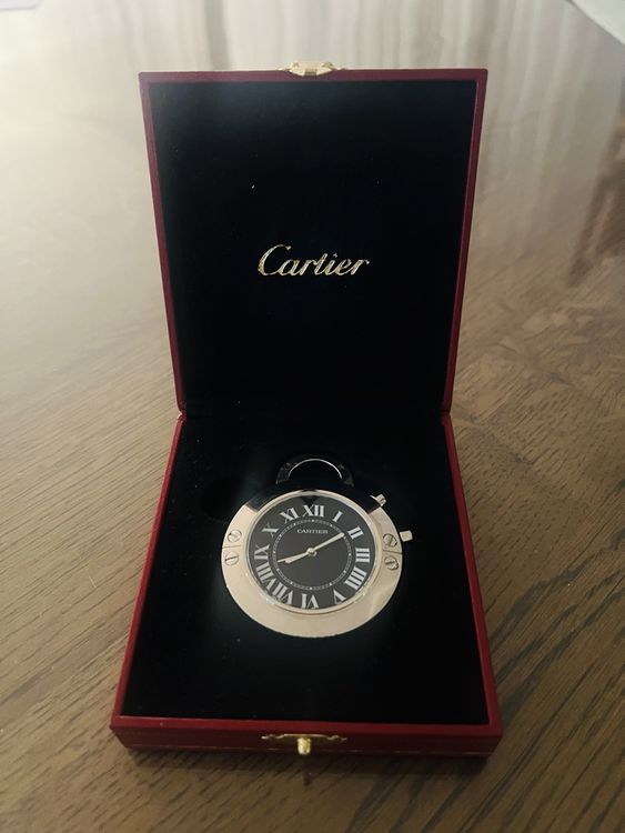 Cartier Santos Travel Clock ref 2754 (Neu (gemäss Beschreibung)) in ...