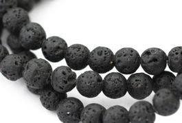 Lava Perlen 4mm 