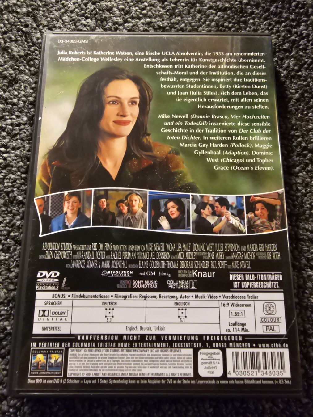 Alle DVDs: Mona Lisas Lächeln (22640) – Gebraucht aus Ruswil von jan_bxl5 1