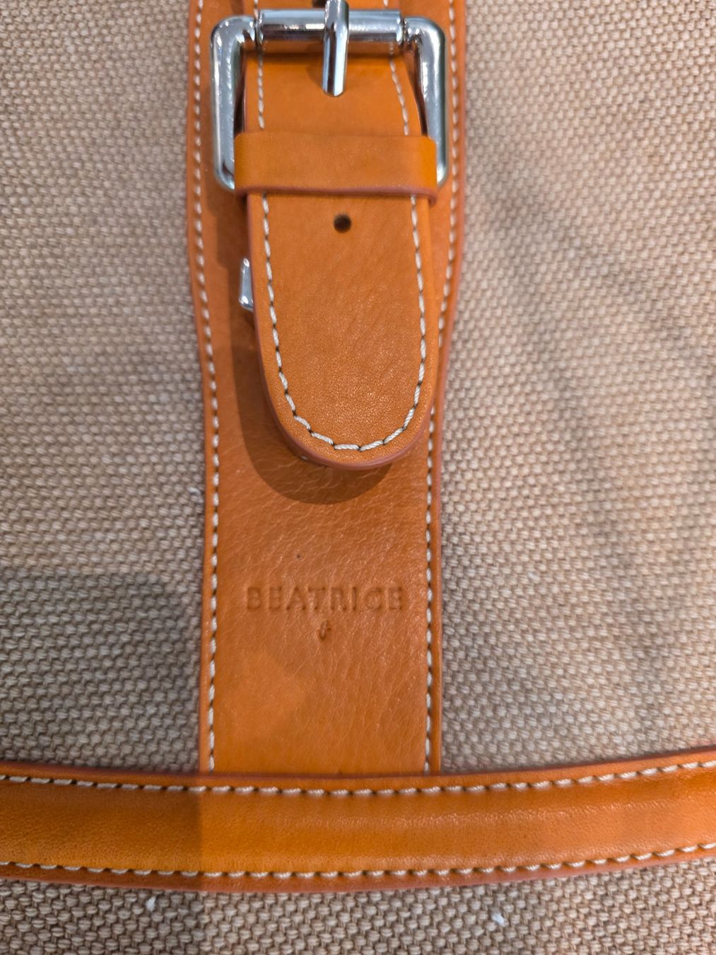 Borse da donna: Beatrice B. Leinen-Leder Tasche – Usato da Zürich venduto da ANU-AnimalsNeedUs 2