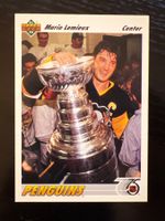 NHL Mario Lemieux mit First Stanley Cup Pittsburgh Penguins