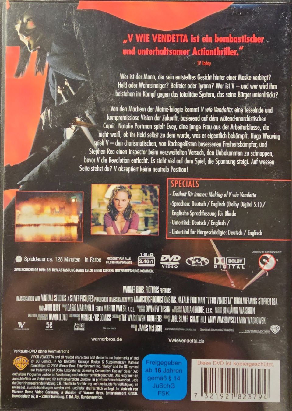 Tutti i DVDs: V wie Vendetta – Usato da Wahlen b. Laufen venduto da Cg10 1