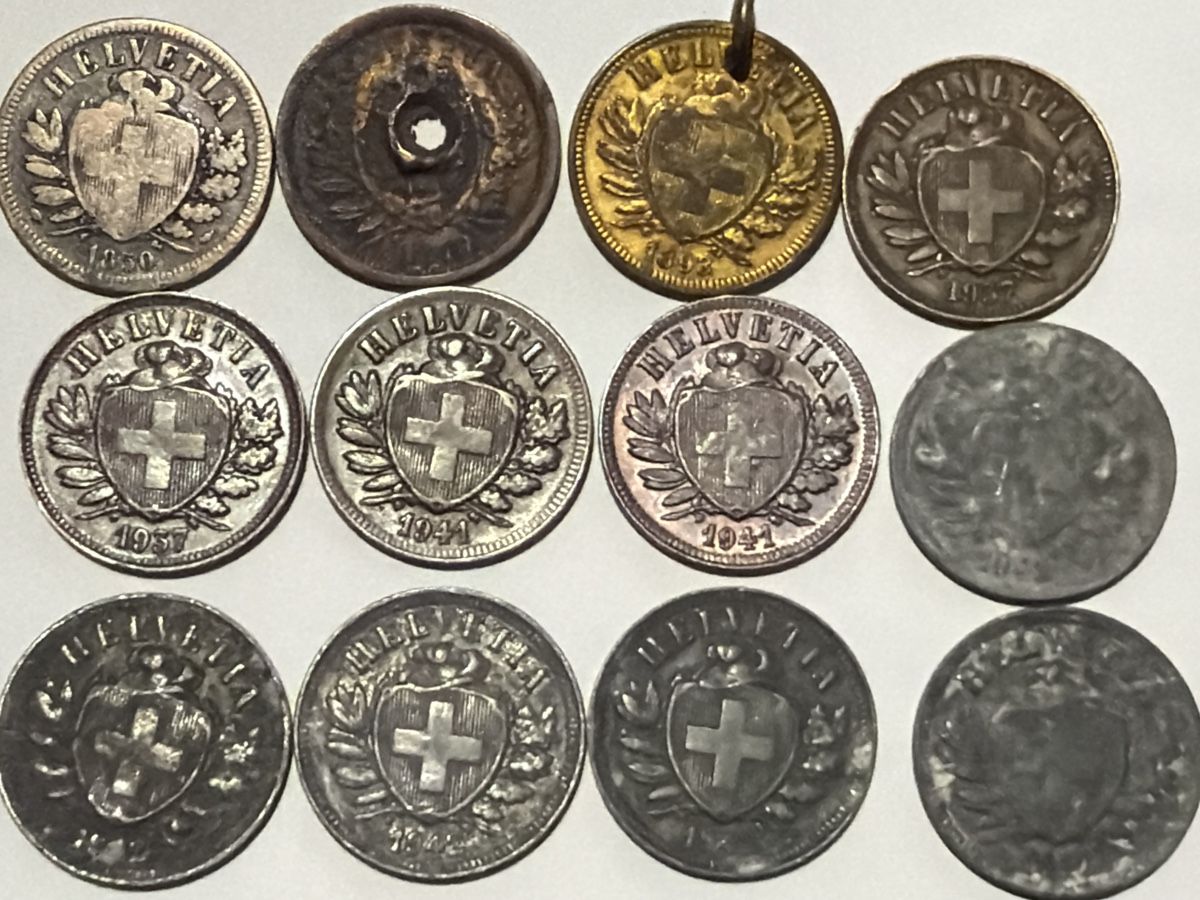 Tutti le monete: 2 Rappen lot – Usato da Hittnau venduto da Pat_yl7f 1