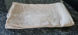 2 Novitesse Kissenbezug Musselin 40x80 cm neu beige