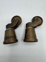 2 antike Moebelrollen, Messing, vintage