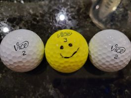 3 GOLFBÄLLE 'Vice' Golfball * Golfsport * Ball Golfspiel