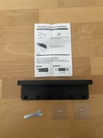 Schlüsselbrett Schwarz 5 Haken Ablage 25 cm neu