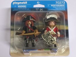 PLAYMOBIL DUO PACK FIGURES 70273 PIRATA E SOLDATO DELLA MARI