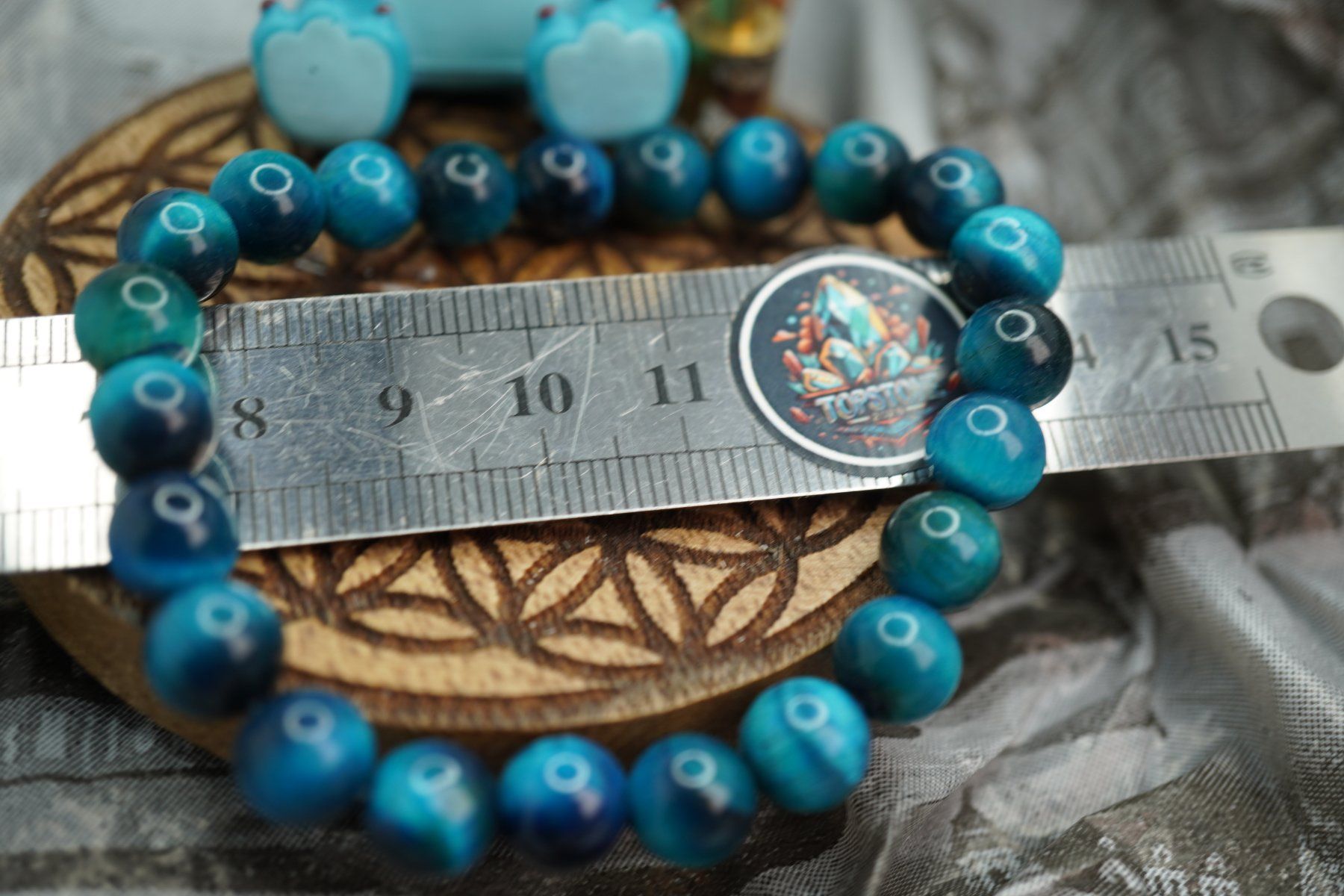 Minerali & Pietre curative: Tigerauge Blau  8mm    Armband      elastisches   Ab 1.- – Nuovo e nell'imballaggio originale da Eschenbach SG venduto da topstone 1