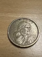 USA 1 Dollar Münze Sacagawea 2000 D gebrauchter Zustand