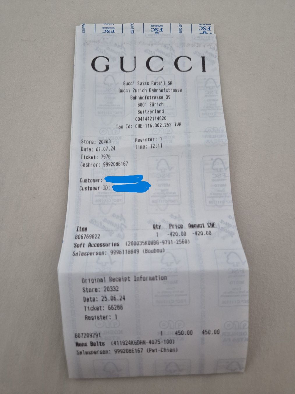 Gucci Gürtel: Gucci Gurt GG Monogram Canvas Leder Silber Grösse 100/40 – Neu (gemäss Beschreibung) aus Bülach von Utopia05 9