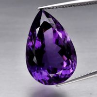 17,35 ct Élégante ! Améthyste violette naturelle non chauffé