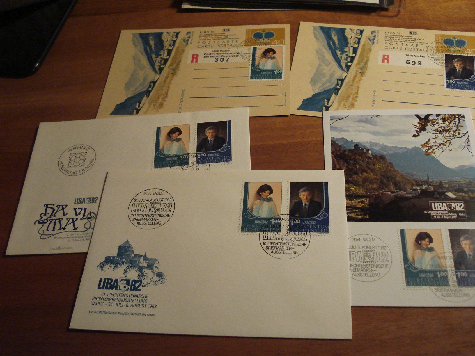 Tous les timbres: Set Belege LIBA'82, 5 Briefe – D'occasion à Niederwil AG par morostahu