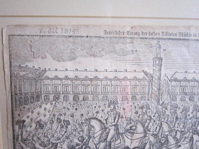 Xilografie: Holzschnitt, Paris 1815 – Usato da Moosseedorf venduto da MarcPSahli 2