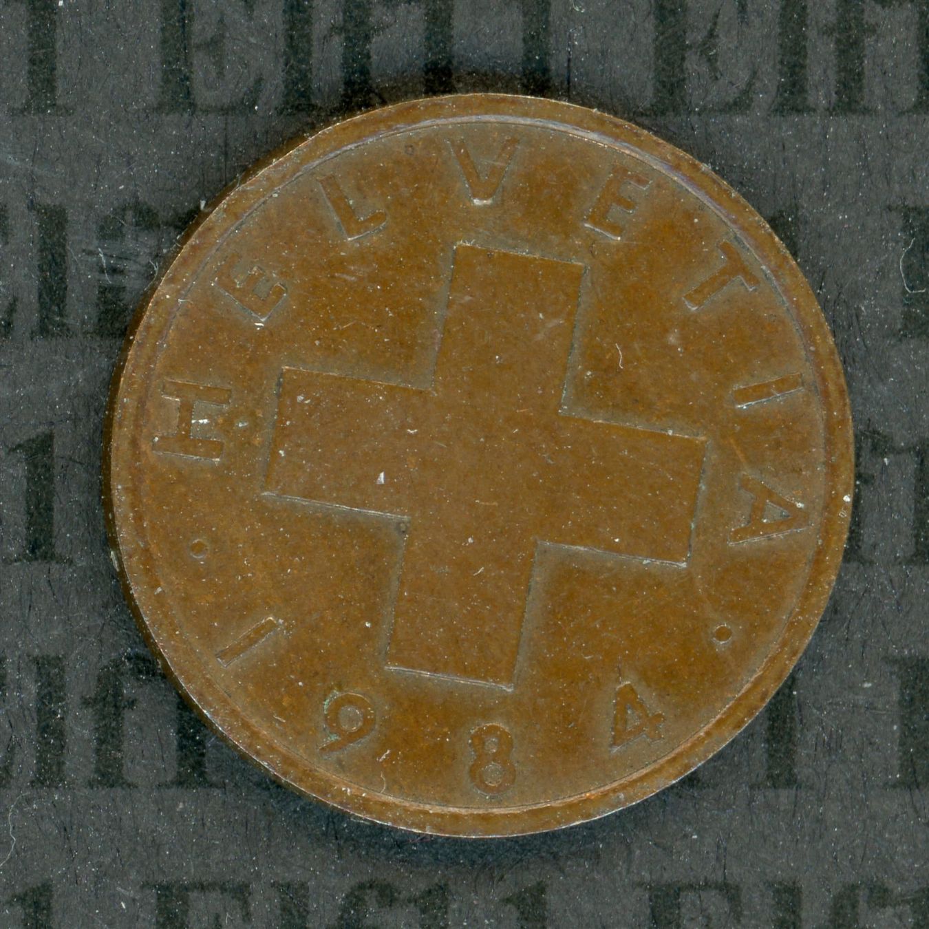 Tutti le monete: CHF___0.01 1984 -vz 1 Rappen – Usato da Widnau venduto da Elf11