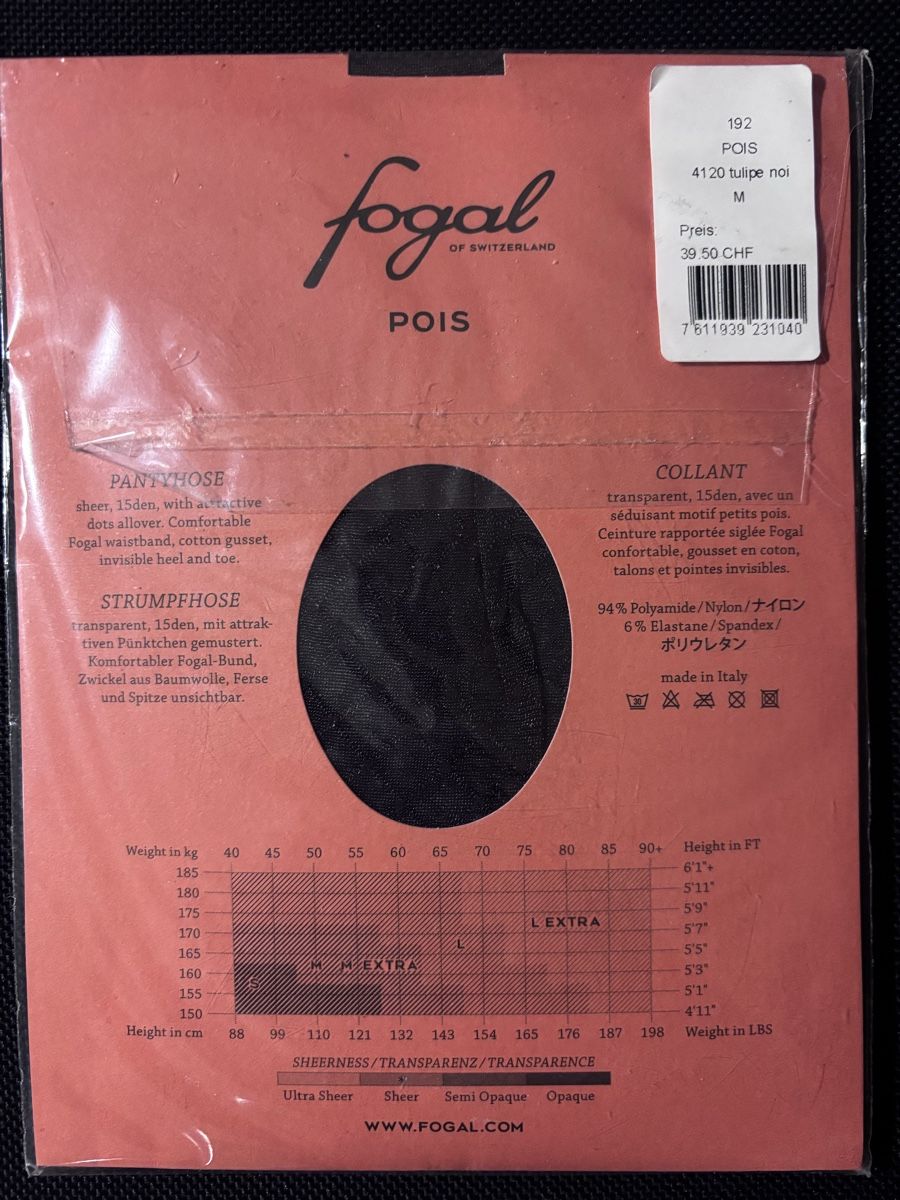 Fogal Calze & Collant: Fogal Strümpfe M neu – Nuovo e nell'imballaggio originale da Zürich venduto da Ellex 1