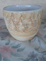 Schöner Blumentopf mit Muster Höhe 11 cm Durchmesser 13 cm