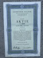 Gebrüder Sulzer Aktie Nr.09754 von 1943