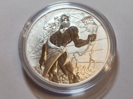 1 OZ UNZE SILBER ZEUS AUSGABE 1 QUEEN 2020 GODS OF OLYMPUS
