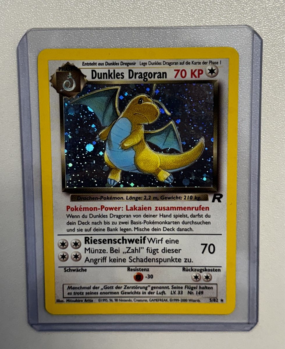Pokémon Sammelbilder & Trading cards: Dunkles Dragoran HOLO 5/82 Team Rocket - PSA ready – Neu (gemäss Beschreibung) aus Frick von Son-Goku.CH