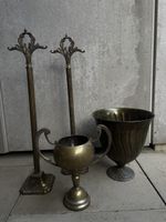 Deko Objekte Messing, 4 teilig antik